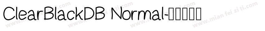 ClearBlackDB Normal字体转换